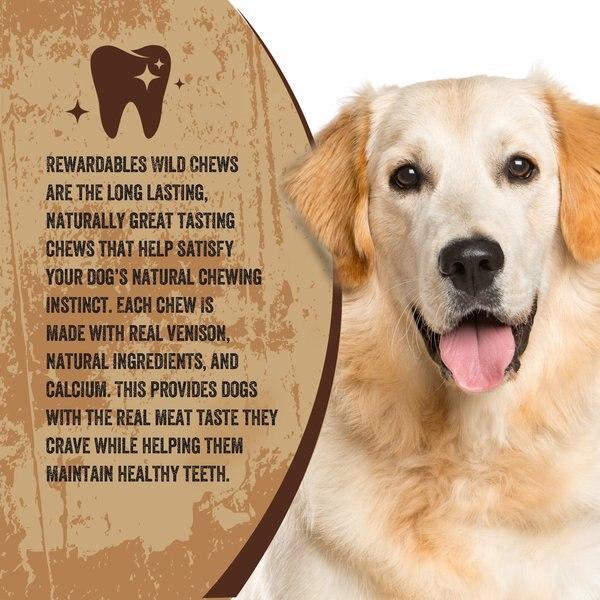 Chewy Rewardables Wild Chews Venison Recipe Limited Ingredient Dog Chews 12 Count