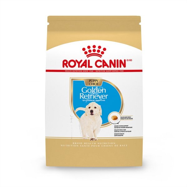 Chewy Royal Canin Breed Health Nutrition Golden Retriever Puppy Dry Dog Food 30-lb Bag
