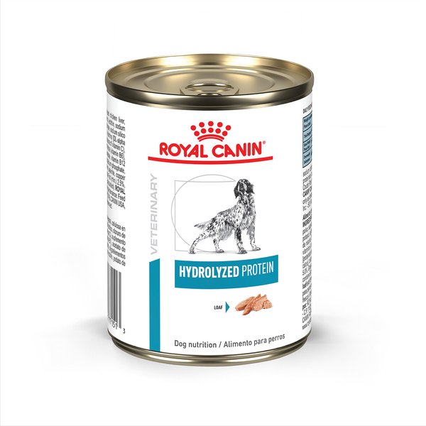 Chewy Royal Canin Veterinary Diet Adult Hydrolyzed Protein Loaf Wet Dog Food 13.7-oz Can Case Of 24