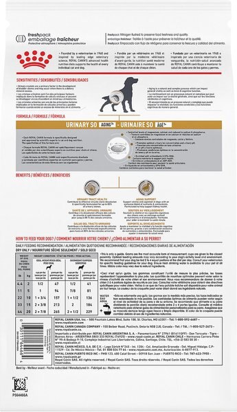 Chewy Royal Canin Veterinary Diet Adult Urinary SO Aging 7+ Dry Dog Food 26.5-lb Bag