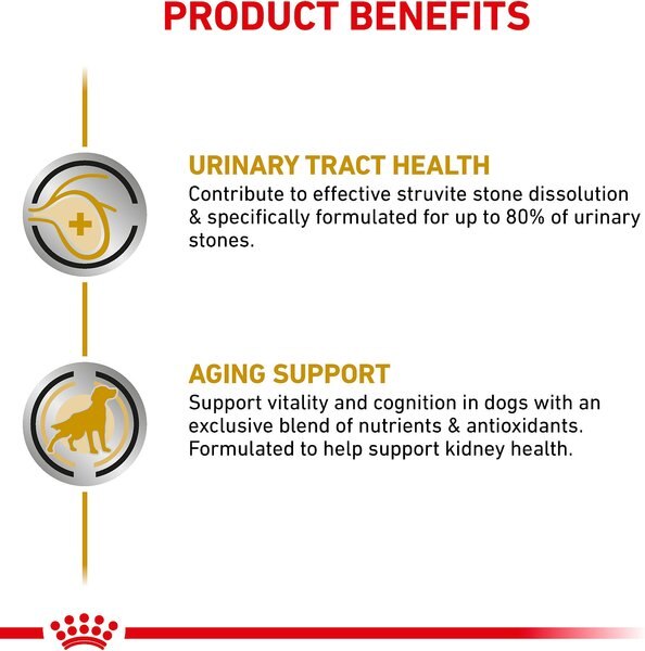 Chewy Royal Canin Veterinary Diet Adult Urinary SO Aging 7+ Dry Dog Food 26.5-lb Bag