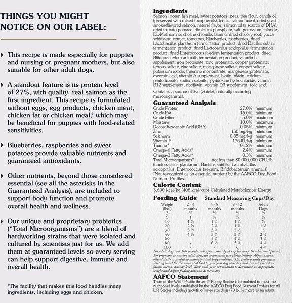 Chewy Taste Of The Wild Pacific Stream Smoke-Flavored Salmon Puppy Recipe Grain-Free Dry Dog Food 14-lb Bag