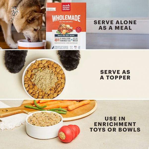 Chewy The Honest Kitchen Wholemade Whole Grain Chicken Dehydrated Dog Food 10-lb Box