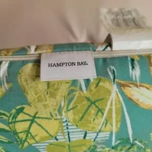 1 Single Hampton Bay Floral Green Cushion Cover