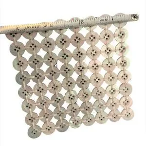 10 Pearl button 4” X 4” Square Coasters New Unique Luxe Accessory For Your home