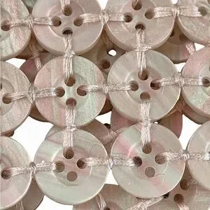 10 Pearl button 4” X 4” Square Coasters New Unique Luxe Accessory For Your home