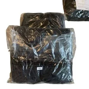 100 Black Cotton Face Masks