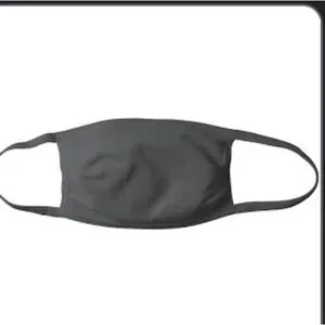 100 black cotton face masks