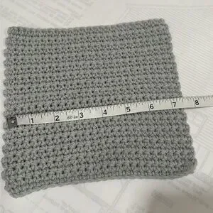 100% Cotton Handmade Washcloths - Set Of 3