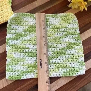 100% Cotton Handmade Washcloths - Set Of 3