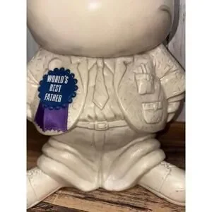 12” Jumbo 1970 Russ Wallace R&W Berries Figure WORLD'S BEST FATHER Large Statue