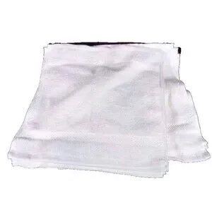 12 Pack Kitchen Dishcloths 12x12 Striped Dish Towels White 100% Cotton