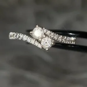 14k Gold Ever Us Diamond Ring