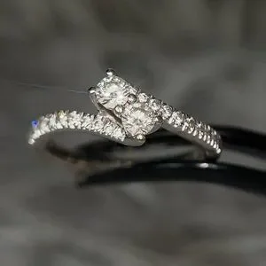 14k Gold Ever Us Diamond Ring