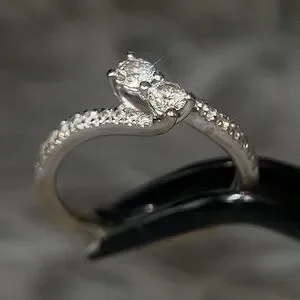 14k Gold Ever Us Diamond Ring