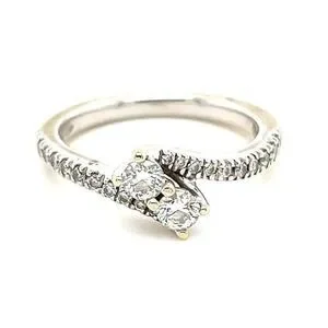 14k Gold Ever Us Diamond Ring