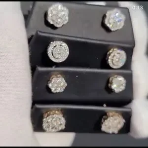 14K VS DIAMOND EARRINGS