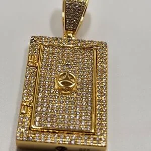 14k Yellow Gold Vermeil Custom Made Vault Pendant Opening Vault Pendant Keepsake