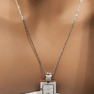 14k Yellow Gold Vermeil Custom Made Vault Pendant Opening Vault Pendant Keepsake