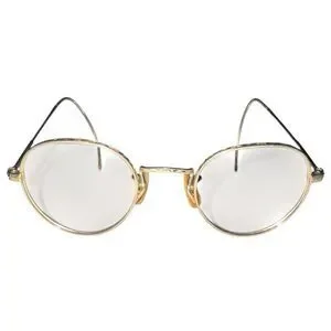 1920s 12K Gold Filled Art Deco Round Eyeglass Frames Ful-Vue Vintage 40-18-145