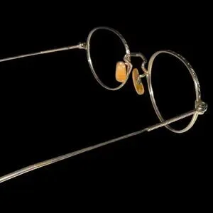 1920s 12K Gold Filled Art Deco Round Eyeglass Frames Ful-Vue Vintage 40-18-145