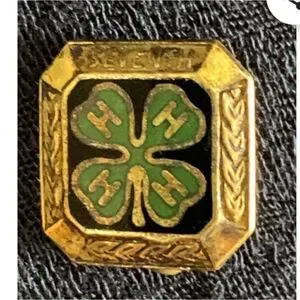 1959 GOLD 4-H PIN 10K Seventh Year Pin Vintage