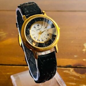 1994 BLACK ROCKS FOSSIL WATCH PC-9570