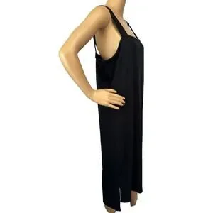 2/$30 The Drop Amelia Ribbed Knit Midi Dress Black Sleeveless Size 2XL