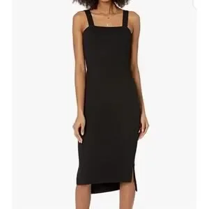 2/$30 The Drop Amelia Ribbed Knit Midi Dress Black Sleeveless Size 2XL 2/$30 The Drop Amelia Ribbed Knit Midi Dress Black Sleeveless Size 2XL