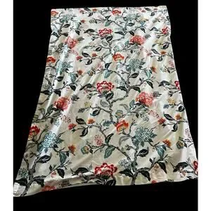 2 DriftAway Tie Up Window Panel- Ada Blackout Botanical Print Pair 45"x63"