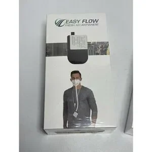 2 New EASY FLOW Personal Air Filtration System Pink / White Sealed Box Fresh‎