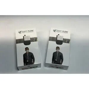 2 New EASY FLOW Personal Air Filtration System Pink / white Sealed Box Fresh‎