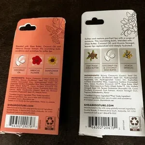 2 New Shea Moisture Vegan Lib Balm