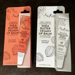2 New Shea Moisture Vegan Lib Balm