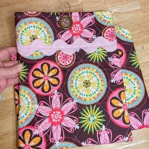 2 Pc. Set One Book Cover And One IPad Sleeve Made From Designer Moda Fabric