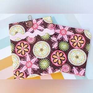 2 Pc. Set One Book Cover And One IPad Sleeve Made From Designer Moda Fabric