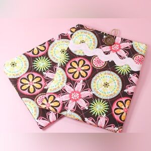 2 pc. set One book cover and one iPad sleeve made from designer Moda fabric