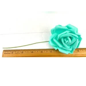 20 PC Mint Green 3" Foam Flower Rose Wire Stem Single NEW Wedding Bridal Parties