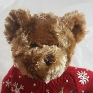 2003 Galerie Christmas Plush Brown Bear