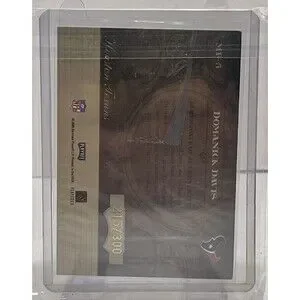 2005 Absolute Memorabilia Marks Of Fame Jersey Auto #MF5 Domanick Davis /300