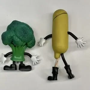 2008 Accoutrements Captain Corn Dog & Baron Von Broccoli Bendable Figures