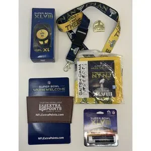 2014 Super Bowl XLVIII 48‎ Seahawks Broncos Pin Radio Lanyard I Was There NY/NJ