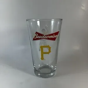 2015 Pittsburgh Pirates Budweiser MLB Clear Pint Beer Glass