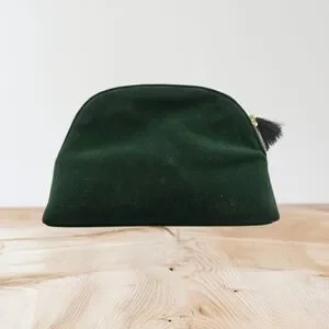 2024 Seint Green Velvet Limited Edition Makeup Bag