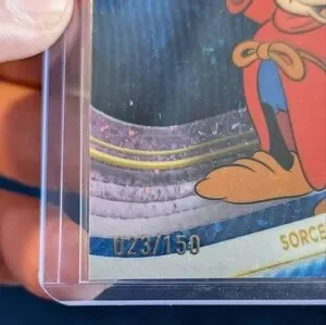 2025 Topps Chrome Disney Blue Mini Diamond Sorcerer’s Apprentice Mickey /150