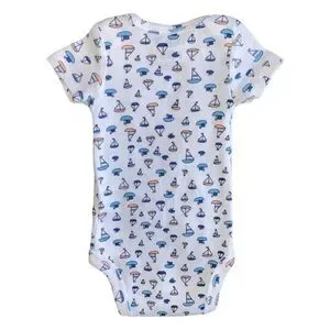 3/$15 Carter’s Simply Joy White Orange And Blue Sail Boat Onesie Newborn