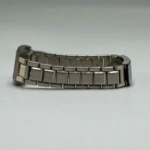 3/$30 Mossimo Watch Women Silver Rectangle Case Date Window New Battery 7.5"