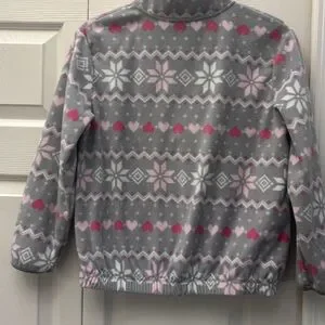 ❤️3 For $15 ❤️ Athletic Works Girls Printed Microfleece Half-Zip Pullover