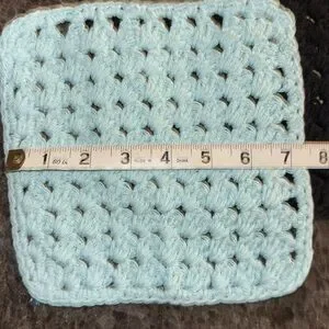 3 Hand Crocheted Washcloths Cotton Washcloths Dish Cloths 100% Cotton