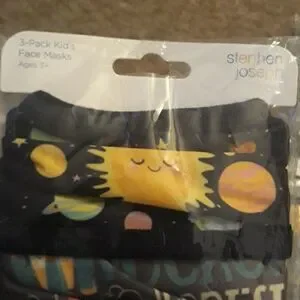 3 pack(9  mask)bundle cloth masks unisex kid Stephen Joseph  nwt